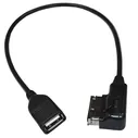 HQRP MDI MEDIA-IN USB Adapter Cable for Volkswagen VW Jetta Golf GTI Passat