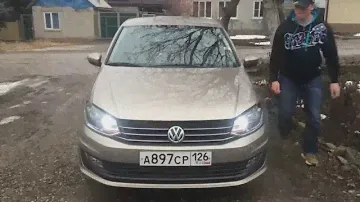 Газовые упоры капота Volkswagen Polo Sedan