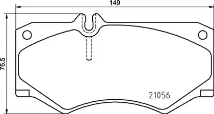 Тормозные колодки Brembo PRIME LINE передние для Volkswagen LT I 1978-1996. Артикул P 50 134