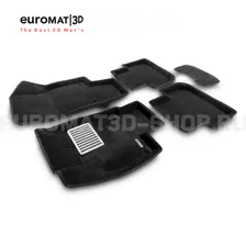 Текстильные 3D коврики Euromat3D Lux в салон для Volkswagen Tiguan (2017-) № EM3D-005415
