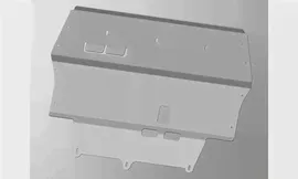 Защита картера и КПП (алюминий) 4мм, Volkswagen Passat B7 2011-2015, ТСС