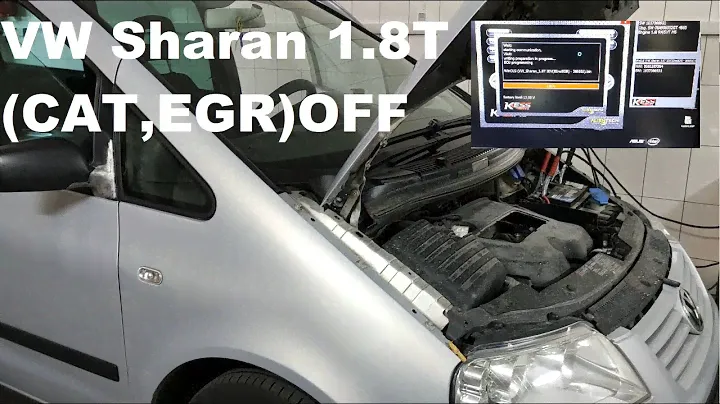 VW Sharan 1.8T Чиптюнинг, удаляем катализатор, EGR OFF. KESS V2.