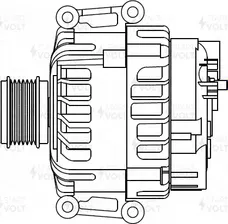 Генератор StartVOLT для Volkswagen Transporter T5 2011-2015. Артикул LG 1822