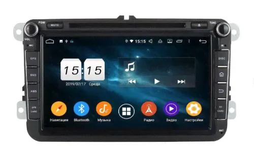 Магнитола Volkswagen/Skoda Android 10 4/64GB IPS DSP модель KD 8019 PX5-0