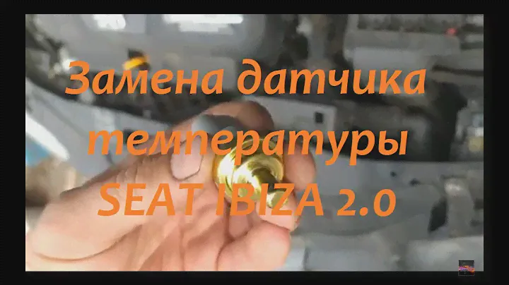 Замена датчика температуры (VAG 06A 919 501 A) на Seat Ibiza 2.0 2006.