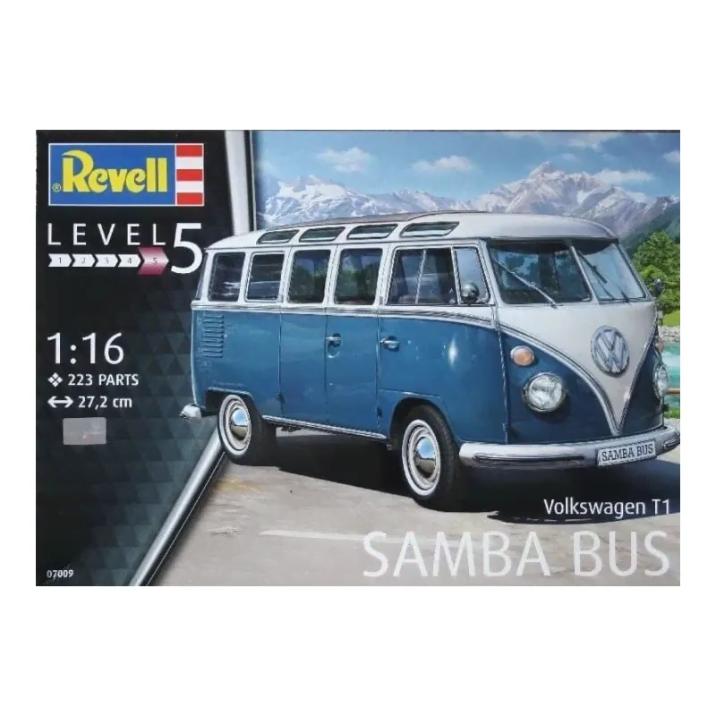 Revell 07009 Автомобиль Volkswagen T1 Samba Bus 1/16