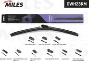 Щетка стеклоочистителя (дворник) Miles для Volkswagen Touran II 2010-2015. Артикул CWH23KM