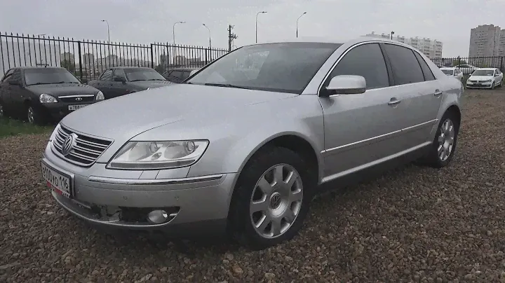 Фольксваген Фаэтон W12 2003 года выпуска. Запуск, двигатель и подробный тур.
