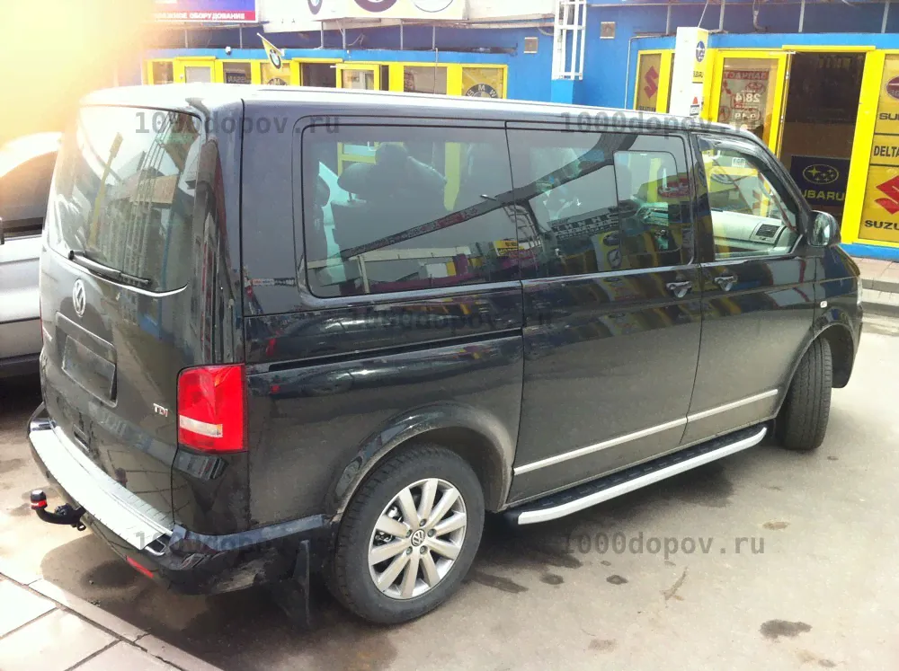 Пороги подножки на VOLKSWAGEN T5, T6 Длинная база 2003-н.в.