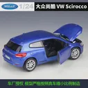 🛍 Модель автомобиля Welly 1:24 Volkswagen VW Scirocco из сплава, литой и игрушечный транспорт с дистанционным управлением, соберите подарки