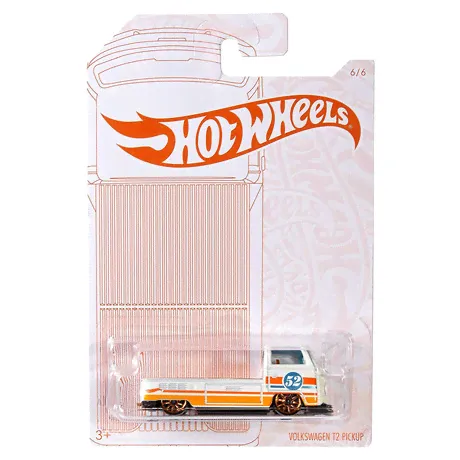 Hot Wheels Машинка премиальная Перламутр и хром Volkswagen T2 пикап GJW48/GJW54-K710
