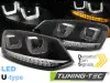 Фары передние Dynamic Turn LED Black на Volkswagen Polo 6R