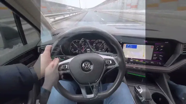 2018 Touareg CR NEW WHEEL Туарег cr Установка сенсорного руля на автомобиль 2018 с адаптером