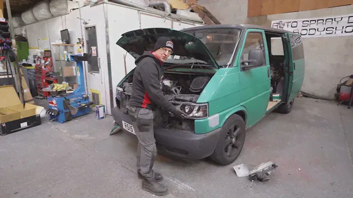 Установка фар ДХО VW T4