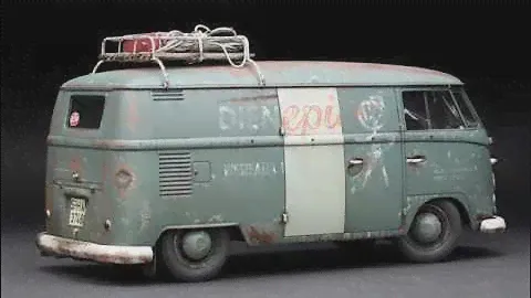 Hasagawa 1967 Volkswagen type 2 Delivery Van 1-24 scale Finished.