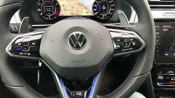 Сенсорный руль VAG R Line Passat Alltrack B8 изменение индикации подогрева руля.
