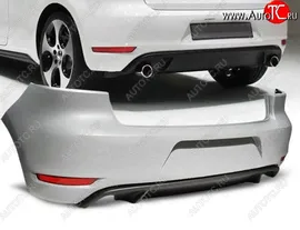 Задний бампер GTI Style Volkswagen Golf 6 (2008-2014) (Неокрашенный)