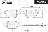 Тормозные колодки Miles (Керамика) передние для Volkswagen Tiguan I 2007-2018. Артикул E500186
