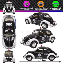 Машинка метал. Kinsmart 1967 Volkswagen Classical Beetle (Police) 1/36 13см KT5057DP (черный)
