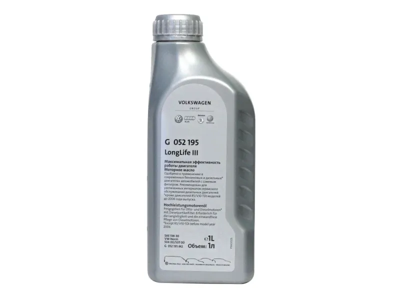 Масло моторное VOLKSWAGEN LongLife III 5W-30 1 л., GVW052195M2-0