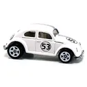 Коллекционная модель автомобиля Volkswagen Beetle - HW Workshop 2014, белая, Hot Wheels, Mattel [BFD65]