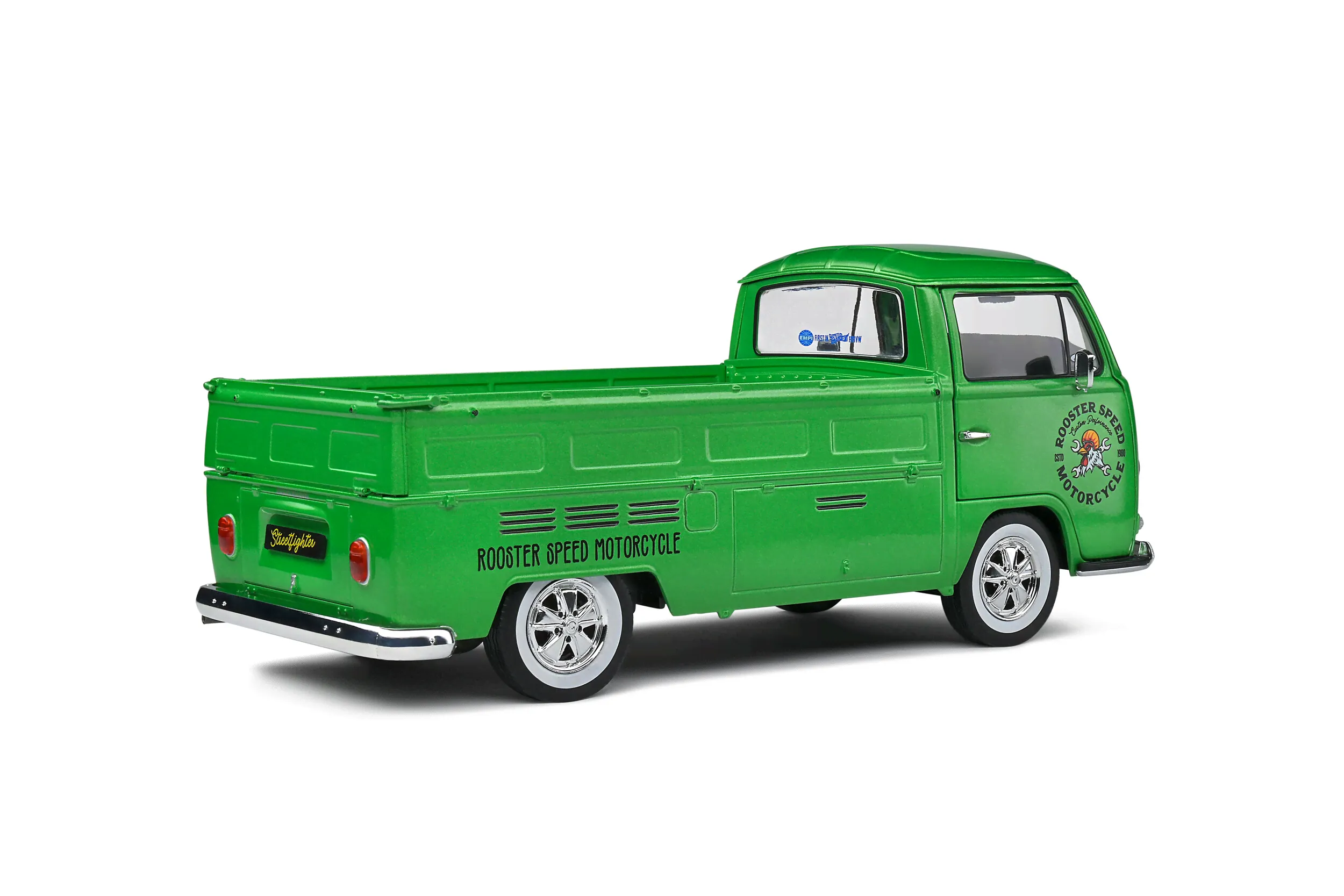 Масштабная модель Volkswagen T2 Pick-Up Green Custom 1968 зеленый лучшая цена!-3