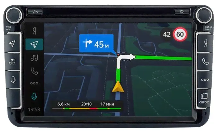 Бортовой компьютер Яндекс.Авто для Volkswagen Polo (с 2014 года), черный-2