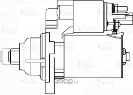 Стартер StartVOLT для Volkswagen Caddy III 2004-2015. Артикул LSt 1852