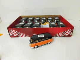 Машинка Kinsmart 1962 Volkswagen Classical Bus (Black Top) 12шт/уп КТ5376