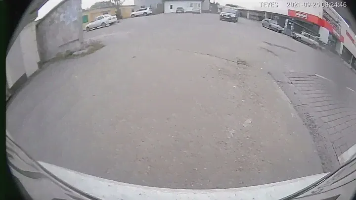 Дневная съёмка задней камерой teyes Sony днём vw polo sedan в ручку открывания багажника