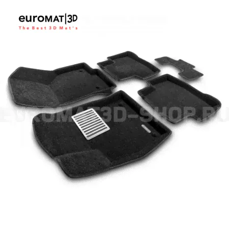 Текстильные 3D коврики Euromat3D Lux в салон для Volkswagen Arteon (2017-) № EM3D-005411-0