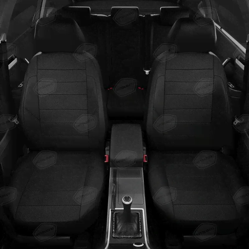 Чехлы для сидений экокожа Volkswagen Polo с 2010-2019 седан черный VW28-0102-EC01-1