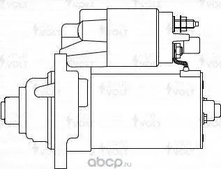 Стартер StartVOLT для Volkswagen Caddy III 2010-2015. Артикул LSt 1870-0