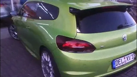 VW Scirocco R Custom green