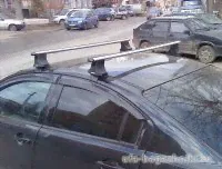 Багажник на крышу Volkswagen Passat B6, Атлант, аэродинамические дуги