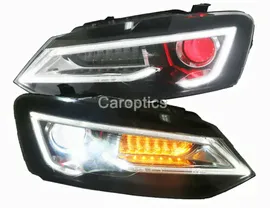 Тюнинг-фары (комплект) Volkswagen Polo хетчбэк (2010-2014) VLAND CS-HL-000593
