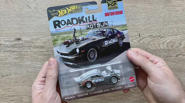 2023 Hot Wheels Premium Pop Culture Motortrend Roadkill Rotsun Custom '71 Datsun 240Z "ROTSUN" GRF98