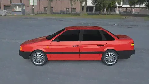 Volkswagen Passat B3 HDRI 3D Model