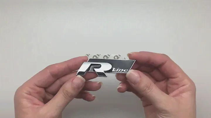 Эмблема R-line для Volkswagen черная