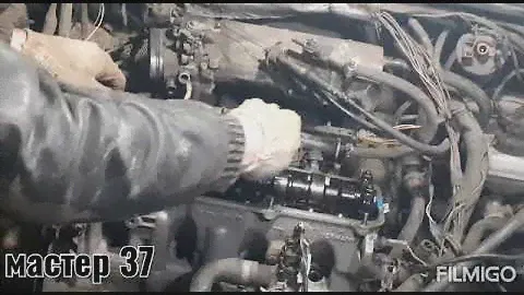 Снятие Головки блока целиндров Passat b3 . Газы в системе охлождения