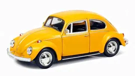 Металлическая инерционная машина RMZ City - Volkswagen Beetle 1967, 1:32, желтый матовый