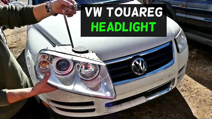 VW TOUAREG СНЯТИЕ ФАРЫ ЗАМЕНА 2002 2003 2004 2005 2006 2007 2008 2009