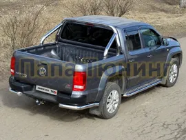 Защита кузова пикапа 76 мм ТСС для Volkswagen Amarok 2010-2016
