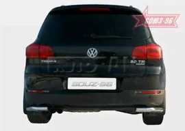 Защита заднего бампера Союз-96 VWTI.76.1408 для Volkswagen Tiguan