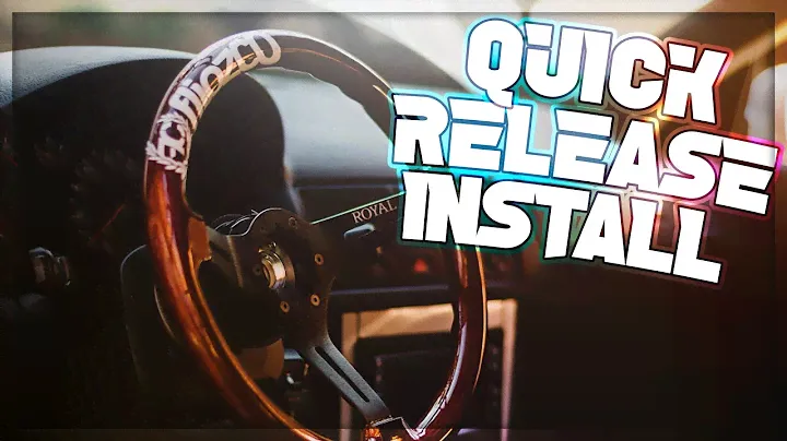 Installing a NRG QUICK RELEASE WHEEL on the MK4 Jetta
