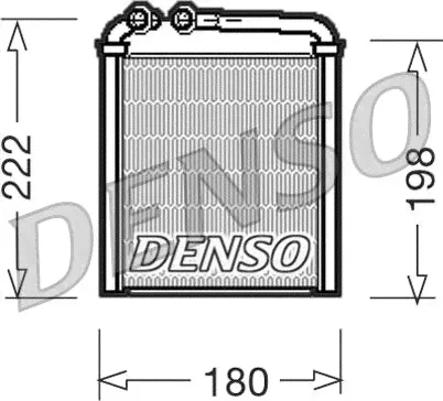 Радиатор отопителя (печки) Denso для Volkswagen Passat B6 2005-2011. Артикул DRR32005