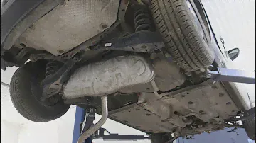 How to remove exhaust silencer VW Golf 6