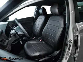 Чехлы на сиденья Volkswagen Polo Sedan V 2010-2020 | экокожа, Seintex
