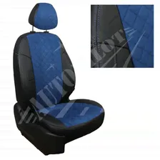 Модельные чехлы для Volkswagen T-5 2003-2009 Алькантара с ромбом vo-tb-t5t-chesi-ar