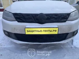 Маска утеплитель радиатора НОРМА для автомобиля Volkswagen Jetta / Фольксваген Джетта (2010 - 2014)